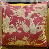 DN09. Custom toile pillows. 
